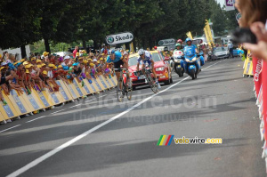 Marcus Burghardt (Team Columbia) & Carlos Barredo (QuickStep) à l'arrivée à Saint Etienne (543x)