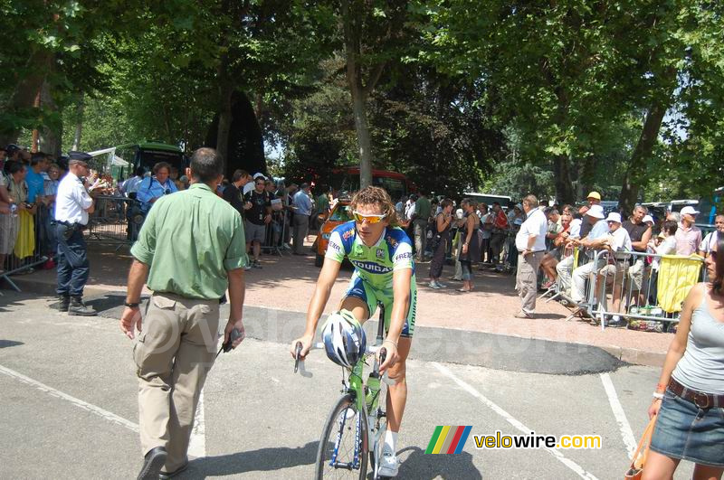 Filippo Pozzato (Liquigas) in Roanne (1)