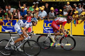 Le sprint de Jérémy Roy (Française des Jeux) & Sylvain Chavanel (Cofidis) à Montluçon (822x)