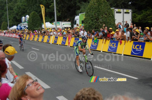 Frederik Willems (Liquigas) & Daniele Righi (Lampre) à l'arrivée à Montluçon (495x)