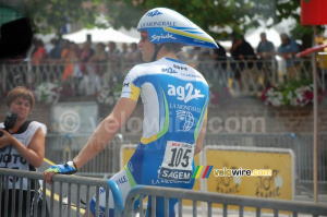 Martin Elmiger (AG2R La Mondiale) avant le départ à Cérilly (547x)