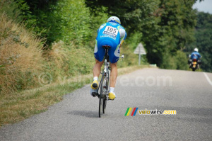 Martin Elmiger (AG2R La Mondiale) pendant son contre la montre Cérilly > Saint-Amand-Montrond (1) (625x)
