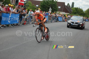 Amets Txurruka (Euskaltel Euskadi) à l'arrivée à Saint-Amand-Montrond (571x)