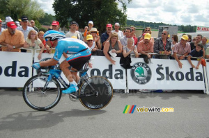Erik Zabel (Milram) à l'arrivée à Saint-Amand-Montrond (837x)