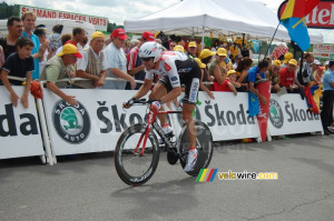 Jens Voigt (CSC Saxo Bank) à l'arrivée à Saint-Amand-Montrond (944x)