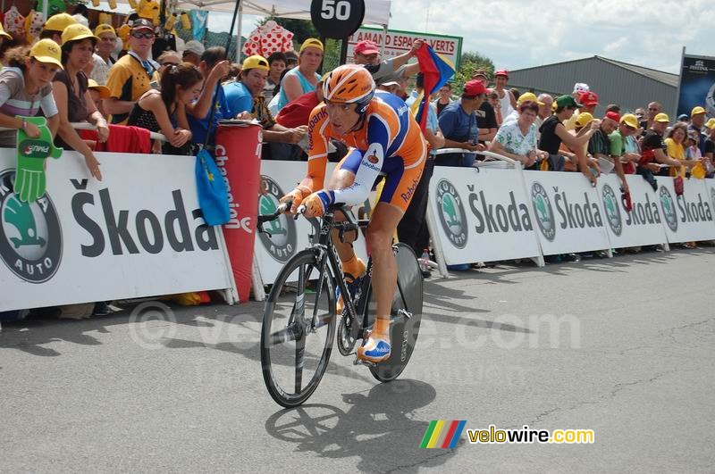 Koos Moerenhout (Rabobank) at the finish in Saint-Amand-Montrond