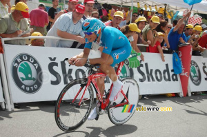Pierrick Fedrigo (Bouygues Telecom) à l'arrivée à Saint-Amand-Montrond (766x)