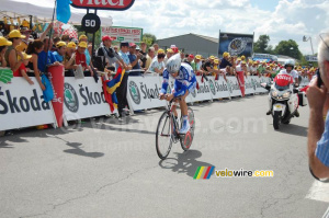Matteo Carrara (QuickStep) à l'arrivée à Saint-Amand-Montrond (714x)