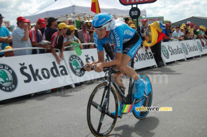 Christian Knees (Milram) à l'arrivée à Saint-Amand-Montrond (757x)