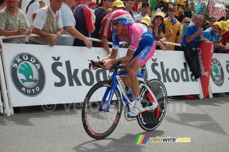 Sylvester Szmyd (Lampre) at the finish in Saint-Amand-Montrond