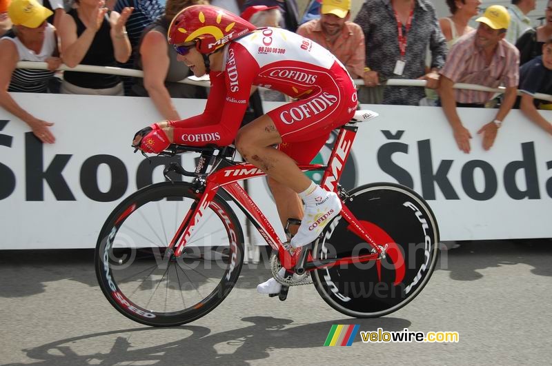 Maxime Monfort (Cofidis) at the finish in Saint-Amand-Montrond