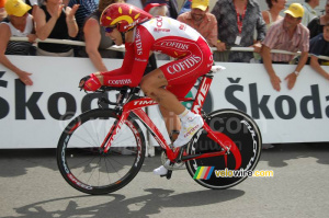Maxime Monfort (Cofidis) à l'arrivée à Saint-Amand-Montrond (820x)