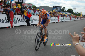Laurens ten Dam (Rabobank) à l'arrivée à Saint-Amand-Montrond (938x)