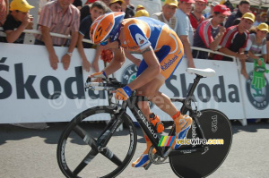 Denis Menchov (Rabobank) à l'arrivée à Saint-Amand-Montrond (935x)