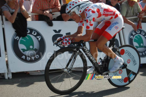 Bernhard Kohl (Gerolsteiner) à l'arrivée à Saint-Amand-Montrond (767x)