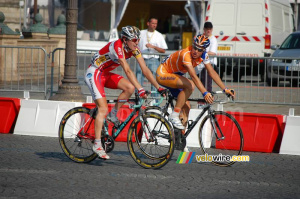 Sebastian Langeveld (Rabobank) & Gianpaolo Cheula (Barloworld) (488x)