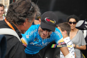 George Hincapie (Columbia) - gros plan (397x)