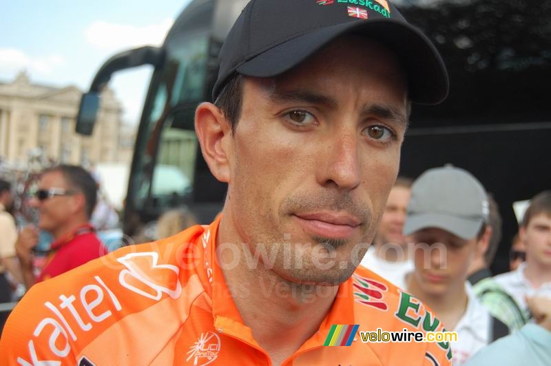 Mikel Astarloza (Euskaltel-Euskadi) - gros plan