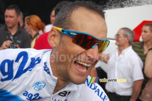 Cyril Dessel (AG2R La Mondiale) - gros plan et grand sourire ! (549x)