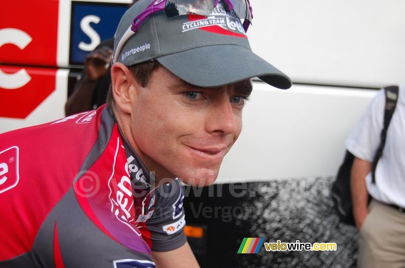 Cadel Evans (Silence Lotto) - close up