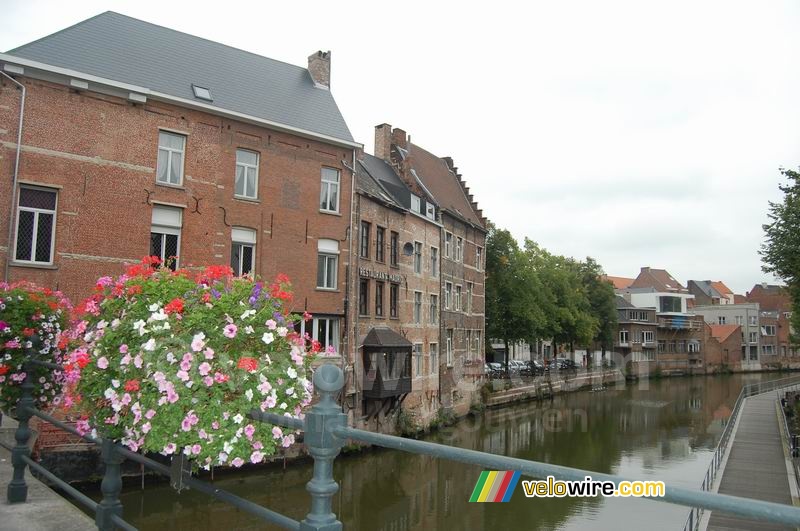 Uitzicht vanaf de Grootbrug in Mechelen
