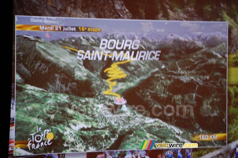 Downhill finish in Bourg-Saint-Maurice (Martigny > Bourg-Saint-Maurice)