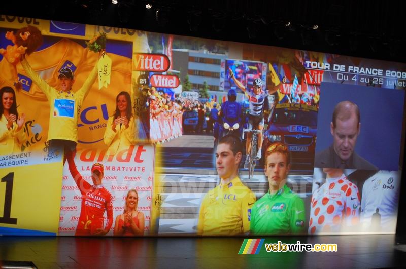 Het einde van de presentatie van de Tour de France 2009