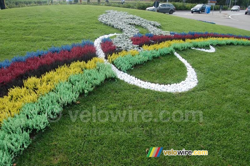 Rainbow decoration for the cycling World Championships (2)