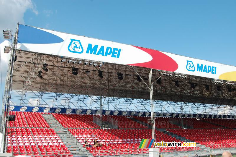 De Tribuna Binda in het Mapei Cycling Stadium