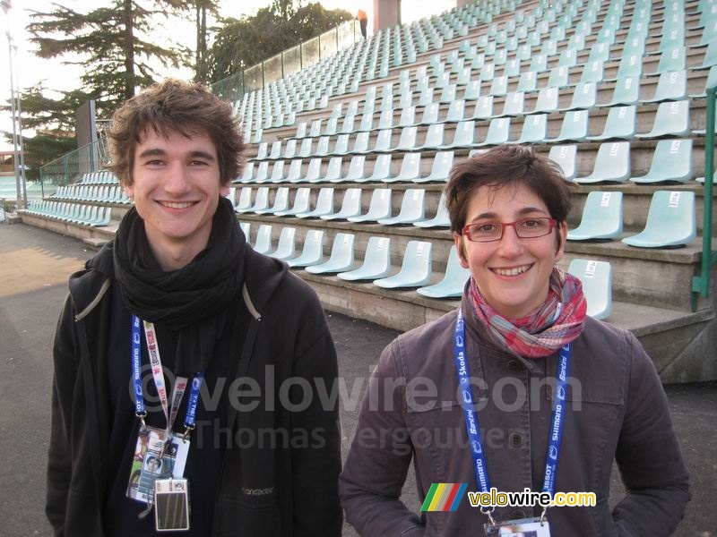 François-Xavier & Florence in the Mapei Cycling Stadium