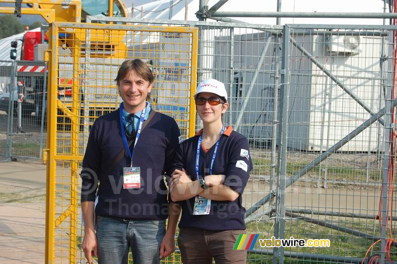 Marco & Florence in het Mapei Cycling Stadium