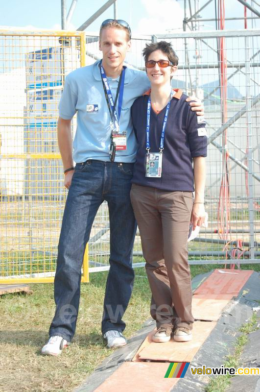 Thomas & Florence in het Mapei Cycling Stadium