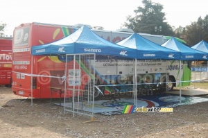 Le bus de l'équipe Liquigas - qui portait déjà les couleurs de Varese 2008 en début de la saison cycliste (489x)