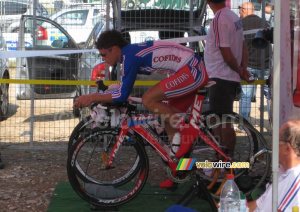 Sylvain Chavanel (Cofidis / France) - à l'échauffement (803x)
