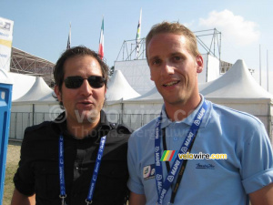 Jeroen Blijlevens & Thomas au Mapei Cycling Stadium (500x)