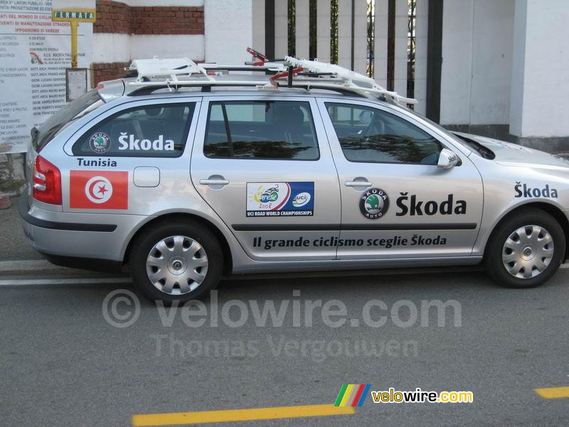 The Tunisian team car