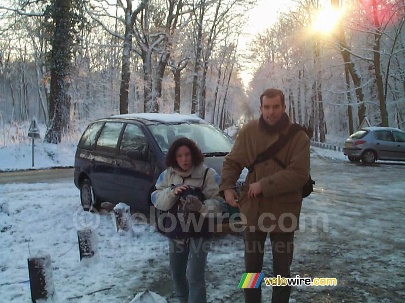 Anne-Cécile & Vincent in the woods of Meudon