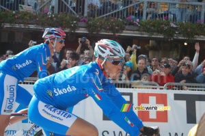 Alessandro Ballan (Lampre/ITA) & Matteo Tosatto (QuickStep/ITA) (745x)