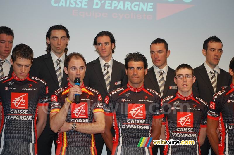 Part of the team with Alejandro Valverde & Oscar Pereiro