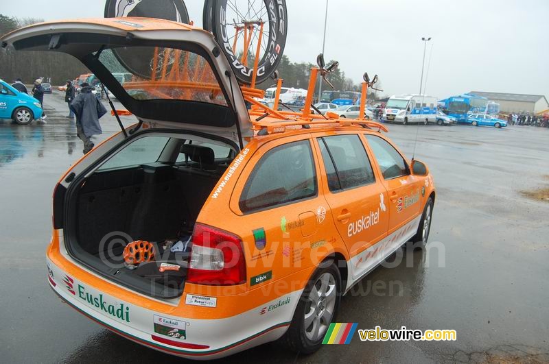 The car of the Euskaltel Euskadi team