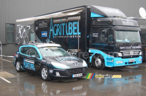 La voiture et le camion de l'équipe Agritubel (nouvelles couleurs) (884x)