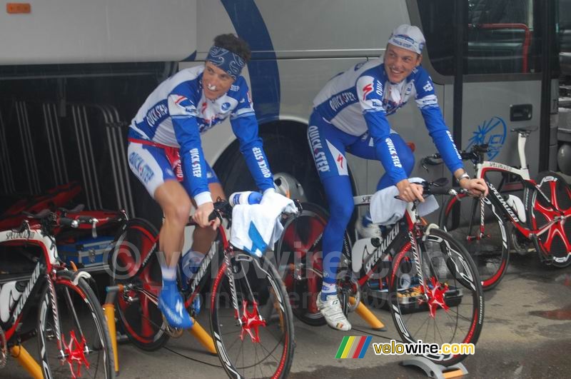 Sylvain Chavanel & Kevin de Weert (Quick.Step)