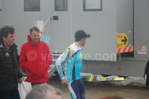 Alberto Contador (Astana) arrives at the ceremonie protocolaire (701x)