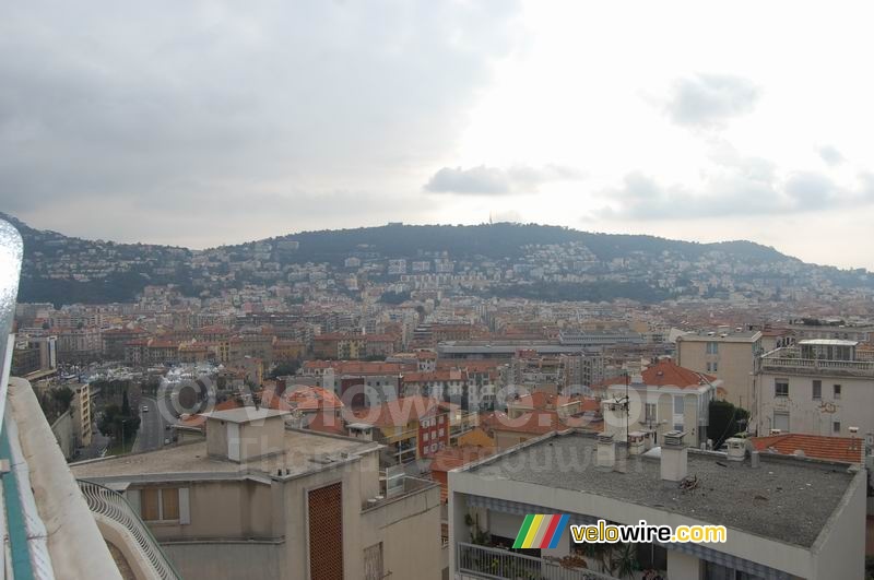 Uitzicht over Nice vanaf het appartement van Amélie