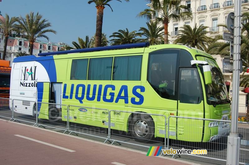 Le bus de l'équipe Liquigas