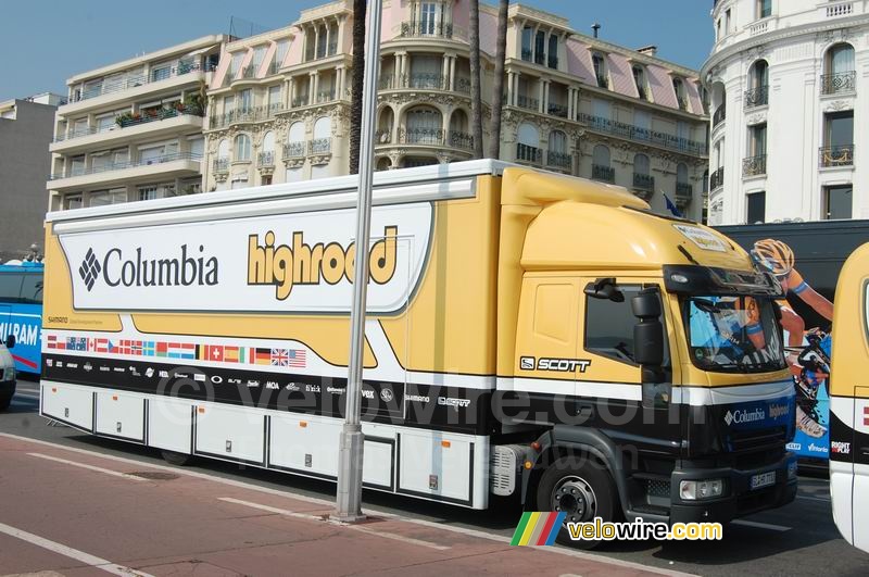 De vrachtwagen van Columbia Highroad