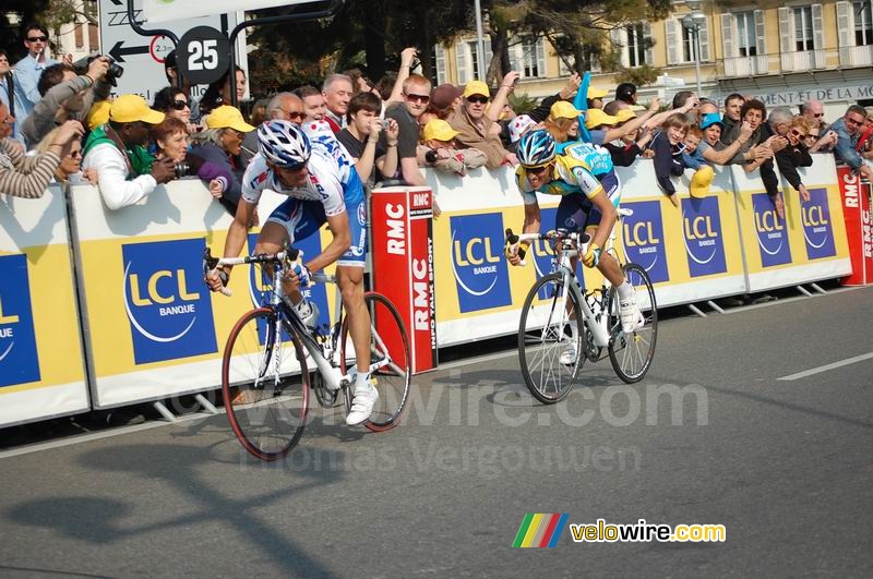 De sprint : Antonio Colom & Alberto Contador