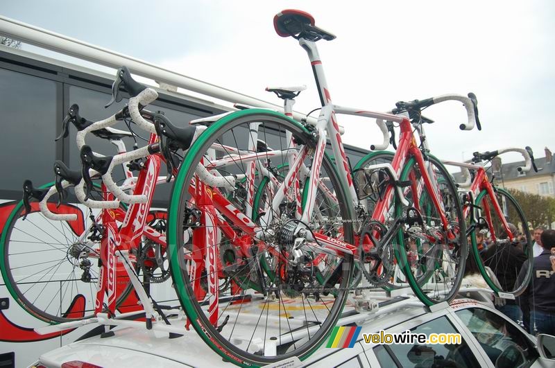 Les vélos Look de l'équipe Cofidis