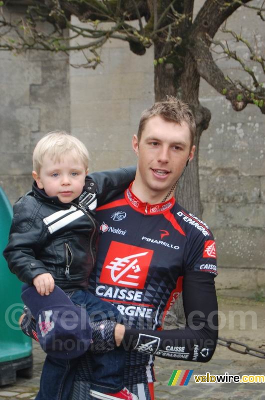 Arnaud Coyot (Caisse d'Epargne) and his son