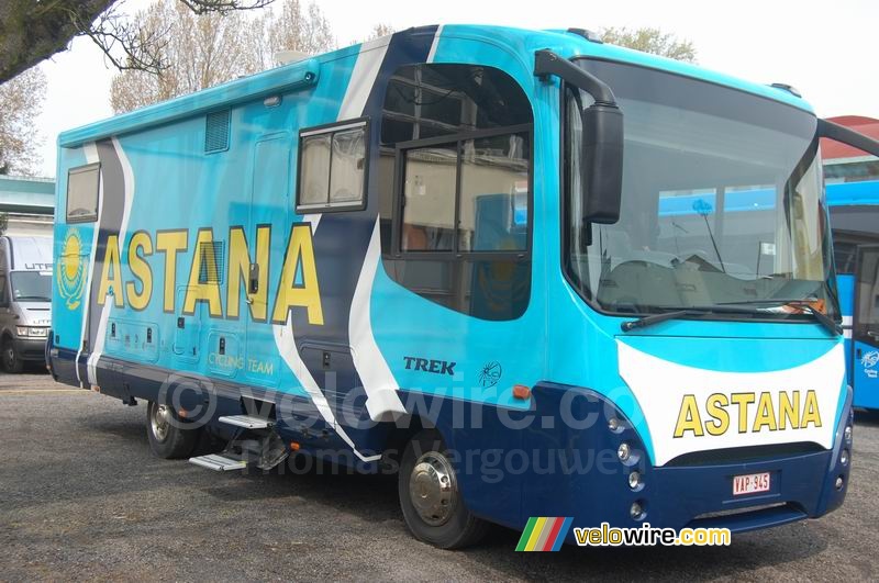 Le bus de l'équipe Astana